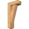 Ekena Millwork Traditional Craftsman Smooth Bracket w/ Offset Brace, Western Red Cedar, 5 1/2"W x 14"D x 26"H BKT0604X14X26TRA04SWR - alternate 1